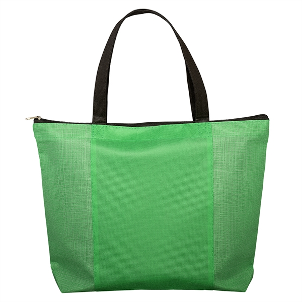 Tonal Non-Woven Zipper Trade Show Tote Bag | Business Innovations ...
